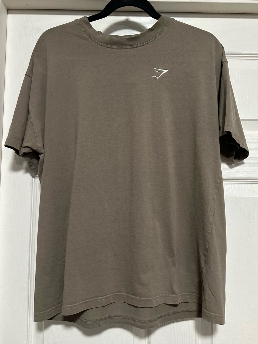 Gymshark Brown Oversized Crewneck T-Shirt Women's M